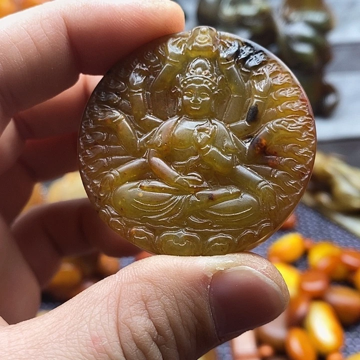 未镶嵌蛇纹石玉颈饰