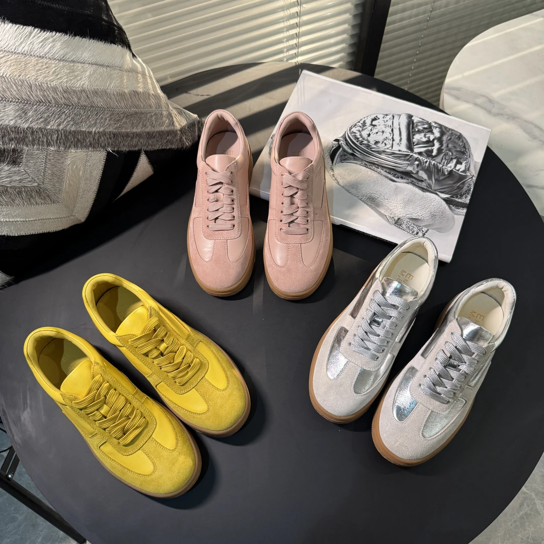 EM2025新款春季圆头系带真皮舒适休闲鞋德讯鞋E25AO043