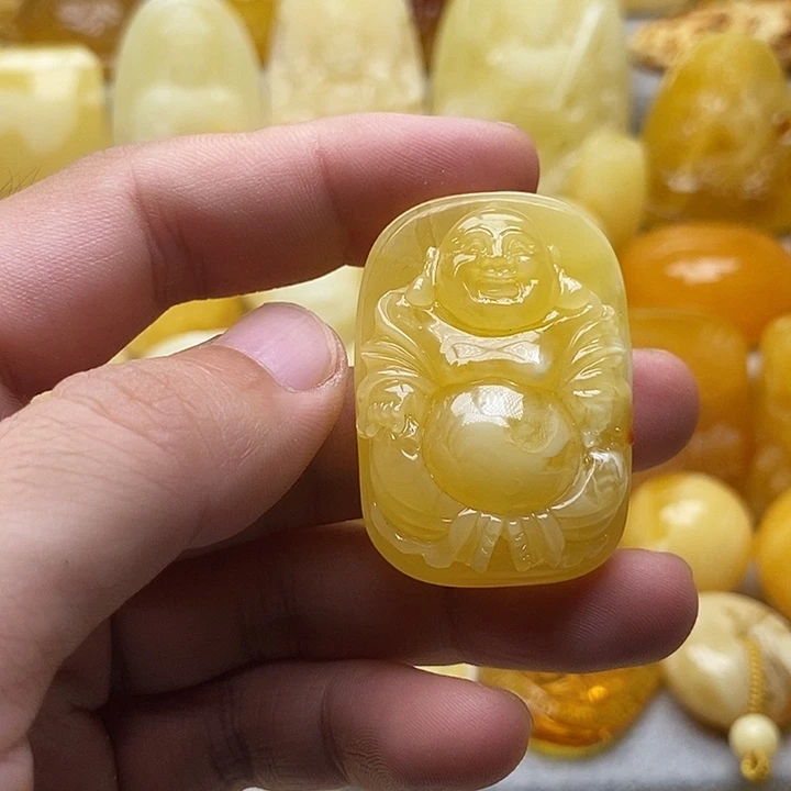 琥珀颈饰未镶嵌琥珀蜜蜡吊坠