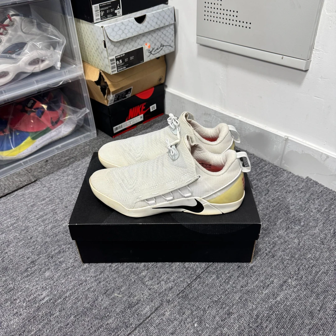 90新 MM6 43码 kobe ad nxt 纯白 无原盒 小补胶