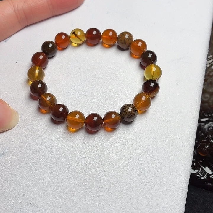 琥珀未镶嵌颈饰9+96