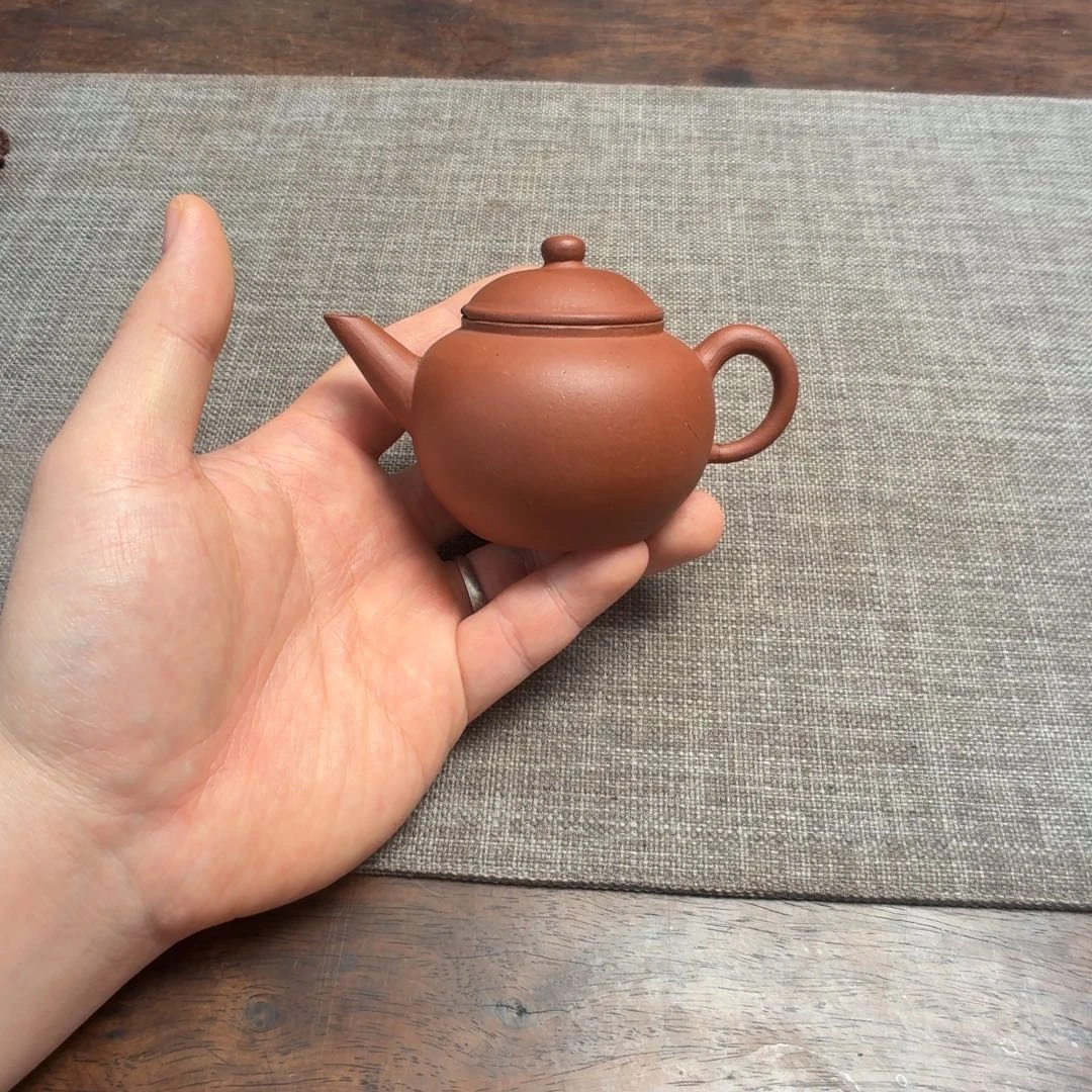 紫砂茶壶蒋记 紫泥 水平壶