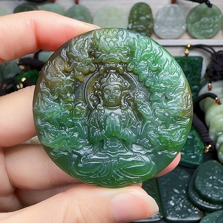 和田玉未镶嵌颈饰