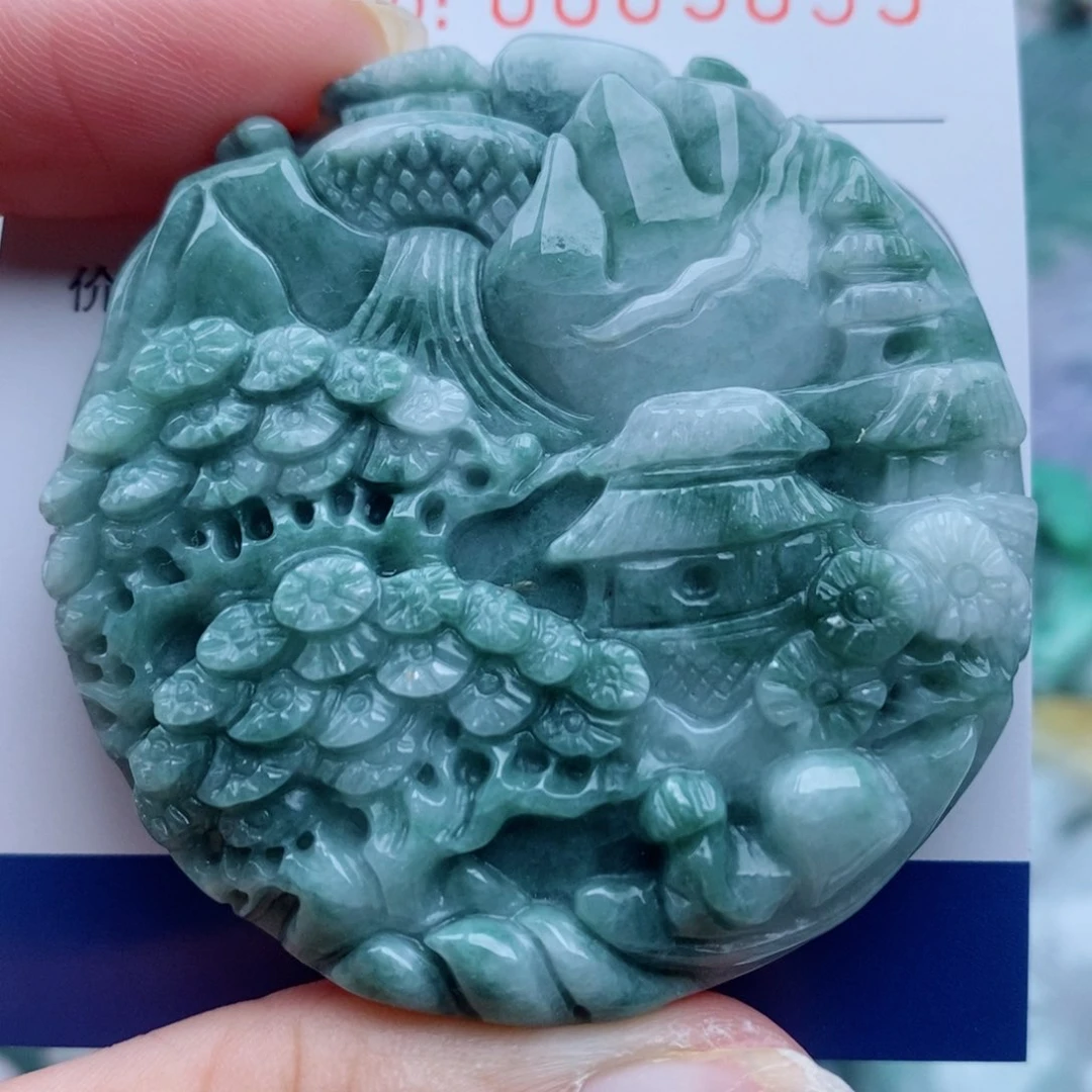 翡翠未镶嵌吊坠(不含链)