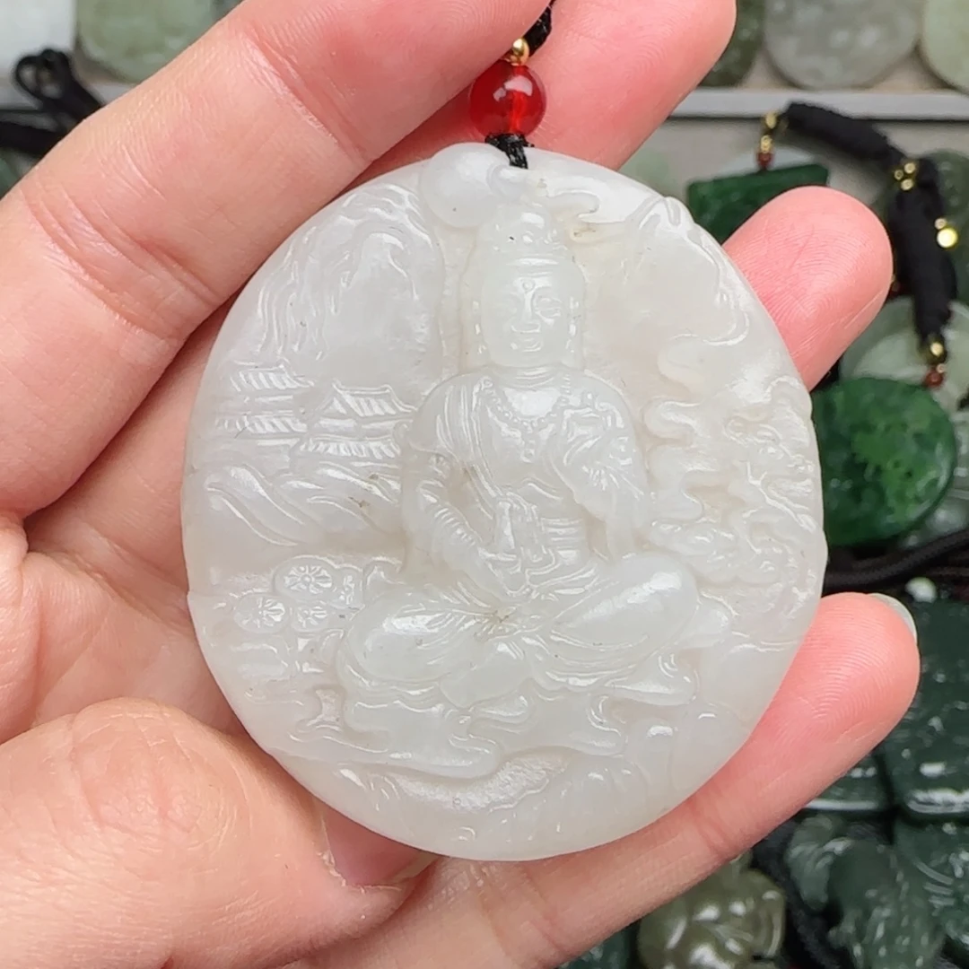 和田玉未镶嵌颈饰