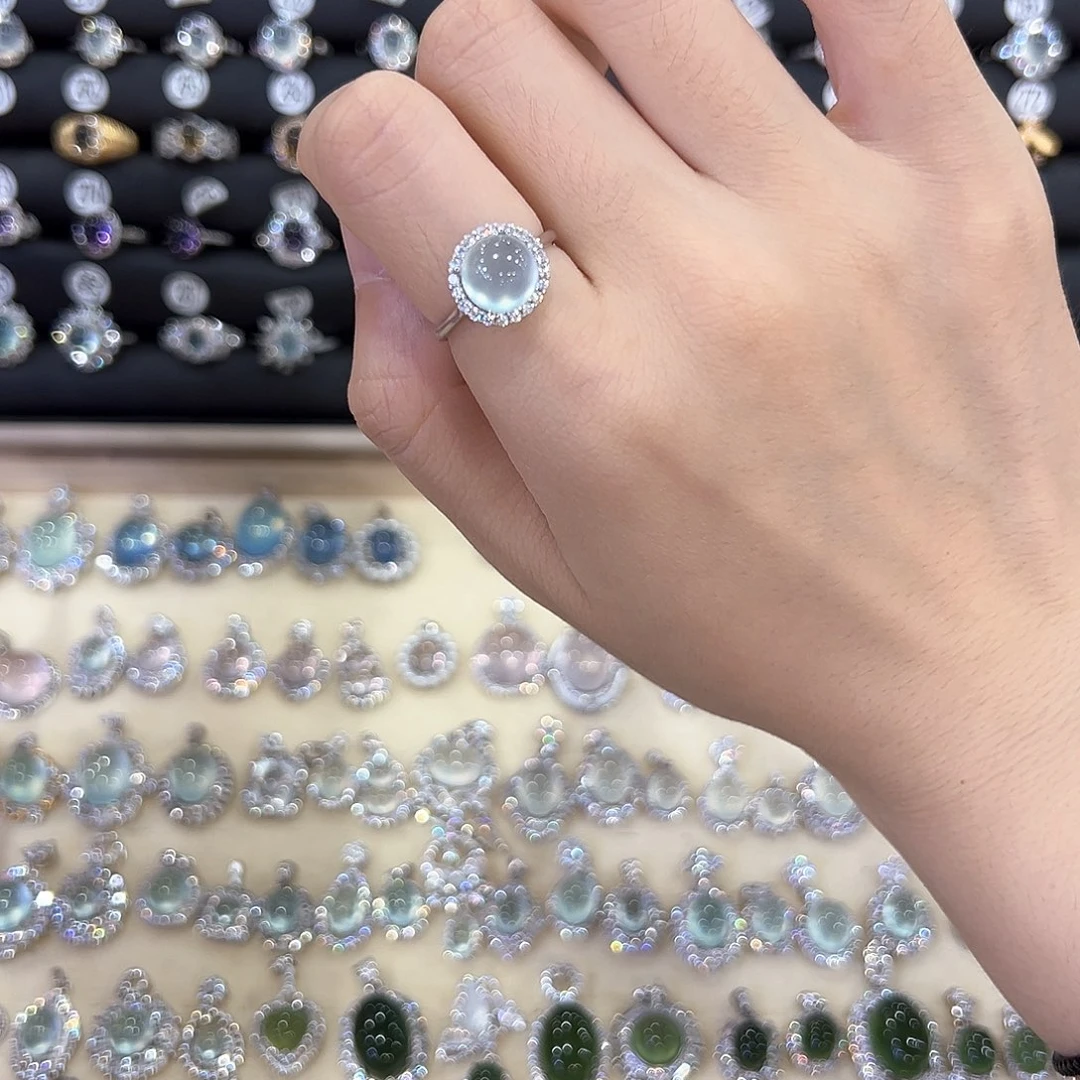 蛇纹石玉银S925镶嵌饰品加****