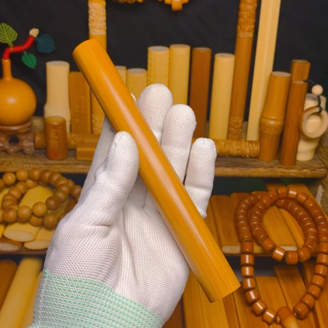 实心玉竹文玩手把件