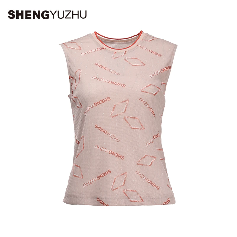 Shengyuzhu/声雨竹女背心打底上衣无袖内搭女舒适通勤简约休闲