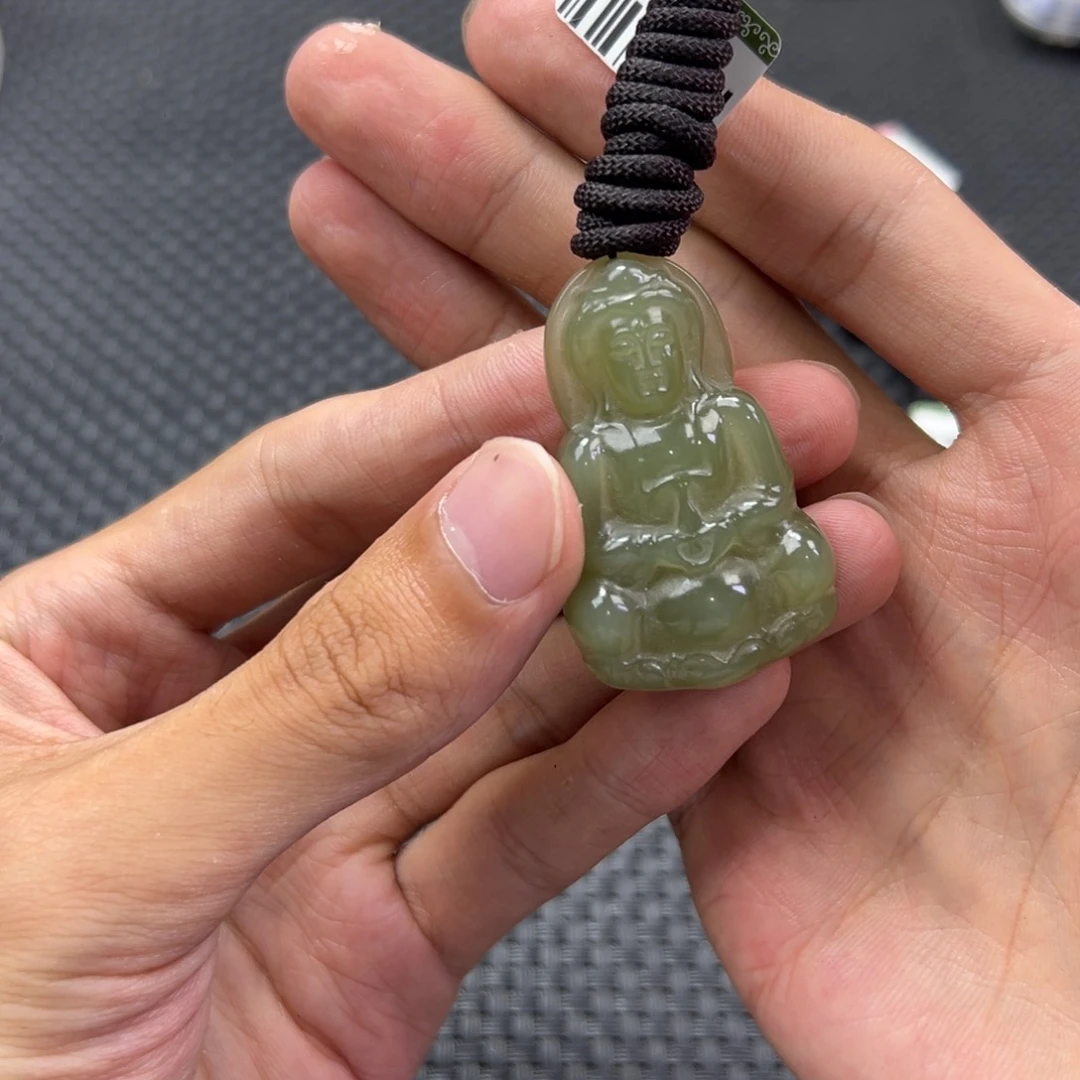 和田玉未镶嵌颈饰观音多样性拍一发一