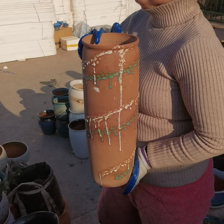 红陶口14高42瑕疵