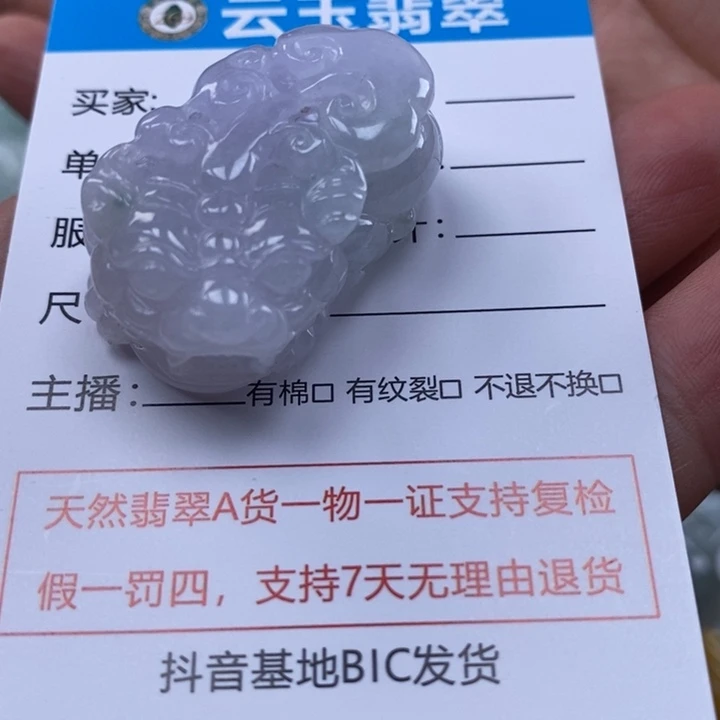 翡翠未镶嵌颈饰多人貔貅