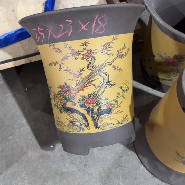 紫砂花盆25/23/18