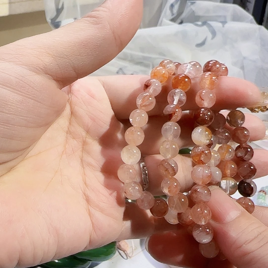 水晶手链未镶嵌8胶花手链