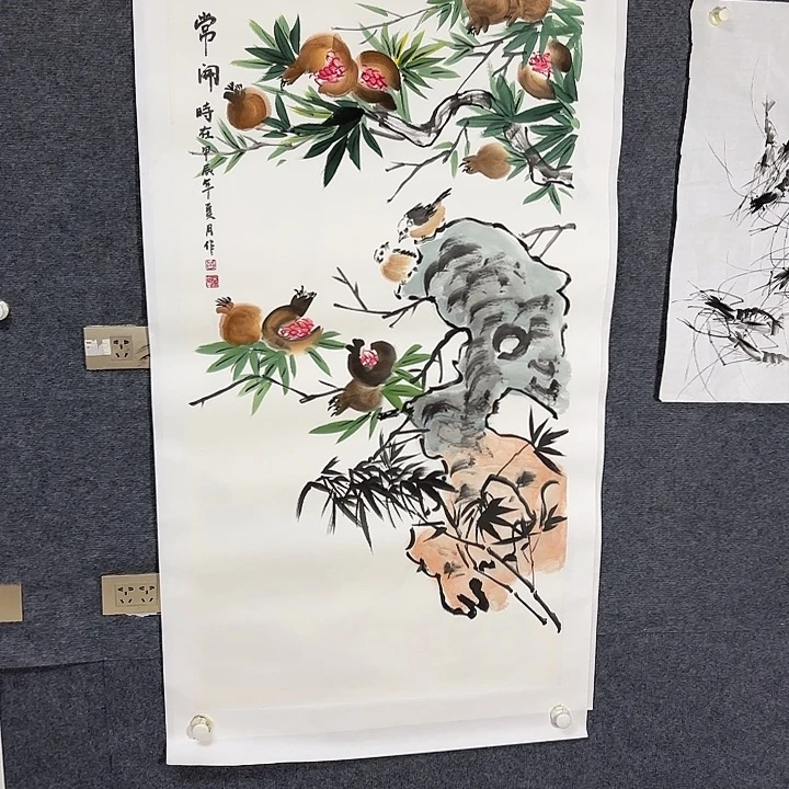 国画国画花鸟画作品