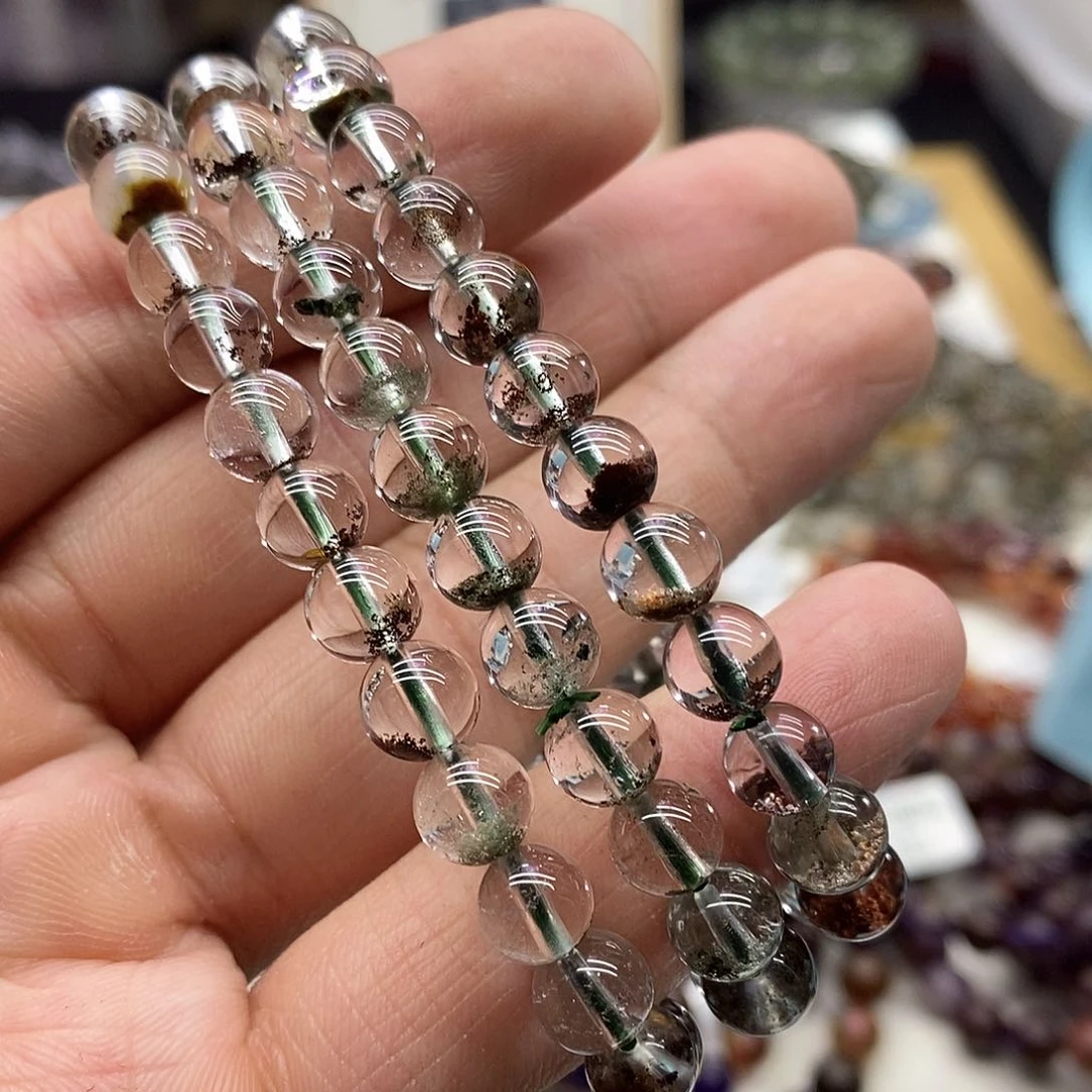 水晶手链未镶嵌多样性发货发一条