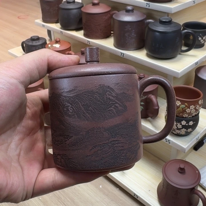 紫砂茶壶宜兴紫砂微瑕29