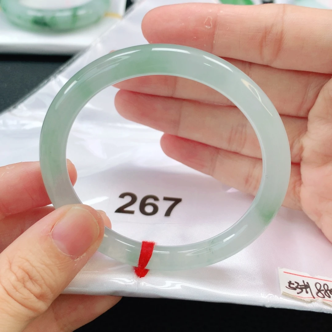 未镶嵌手镯翡翠缅甸圆53