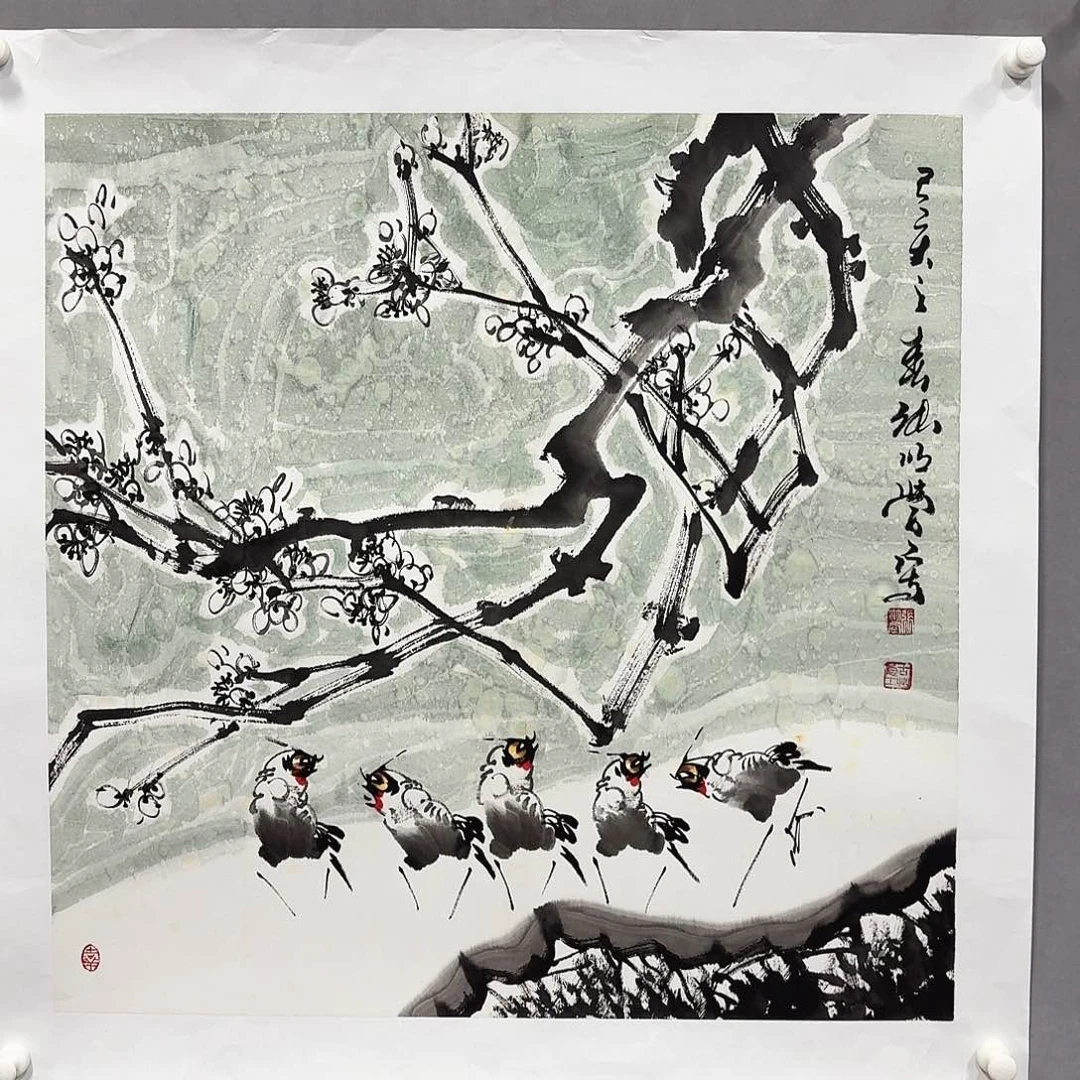 国画亲笔手绘放心去藏