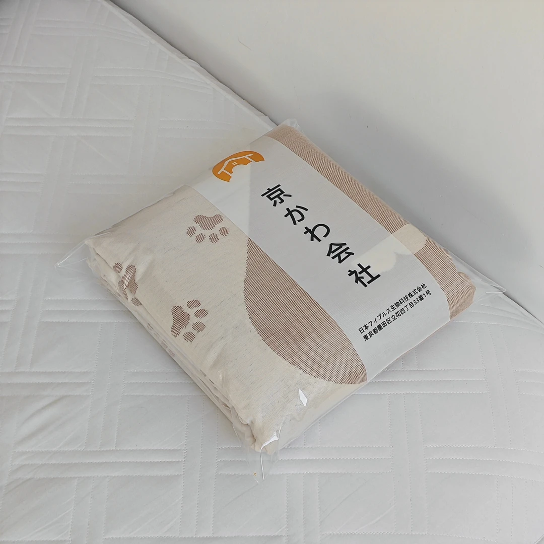 专享【京かわ会社】纯棉十层纱布面包被150*200cm 牛仔长颈鹿