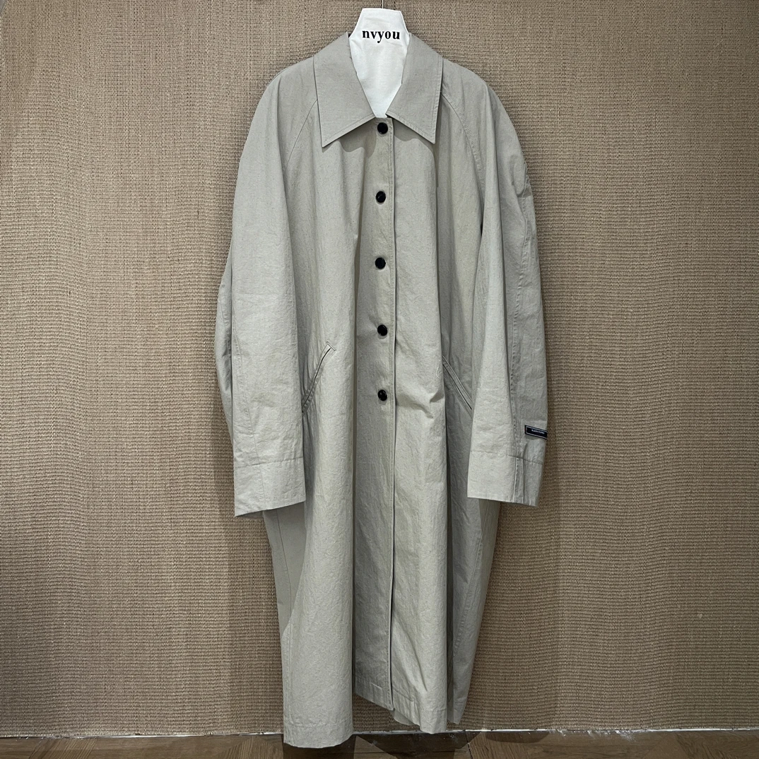 有尾｜新款  丝棉结子纱长款风衣3525310