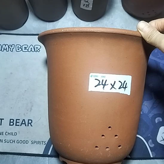 紫砂红泥特大金钟一个