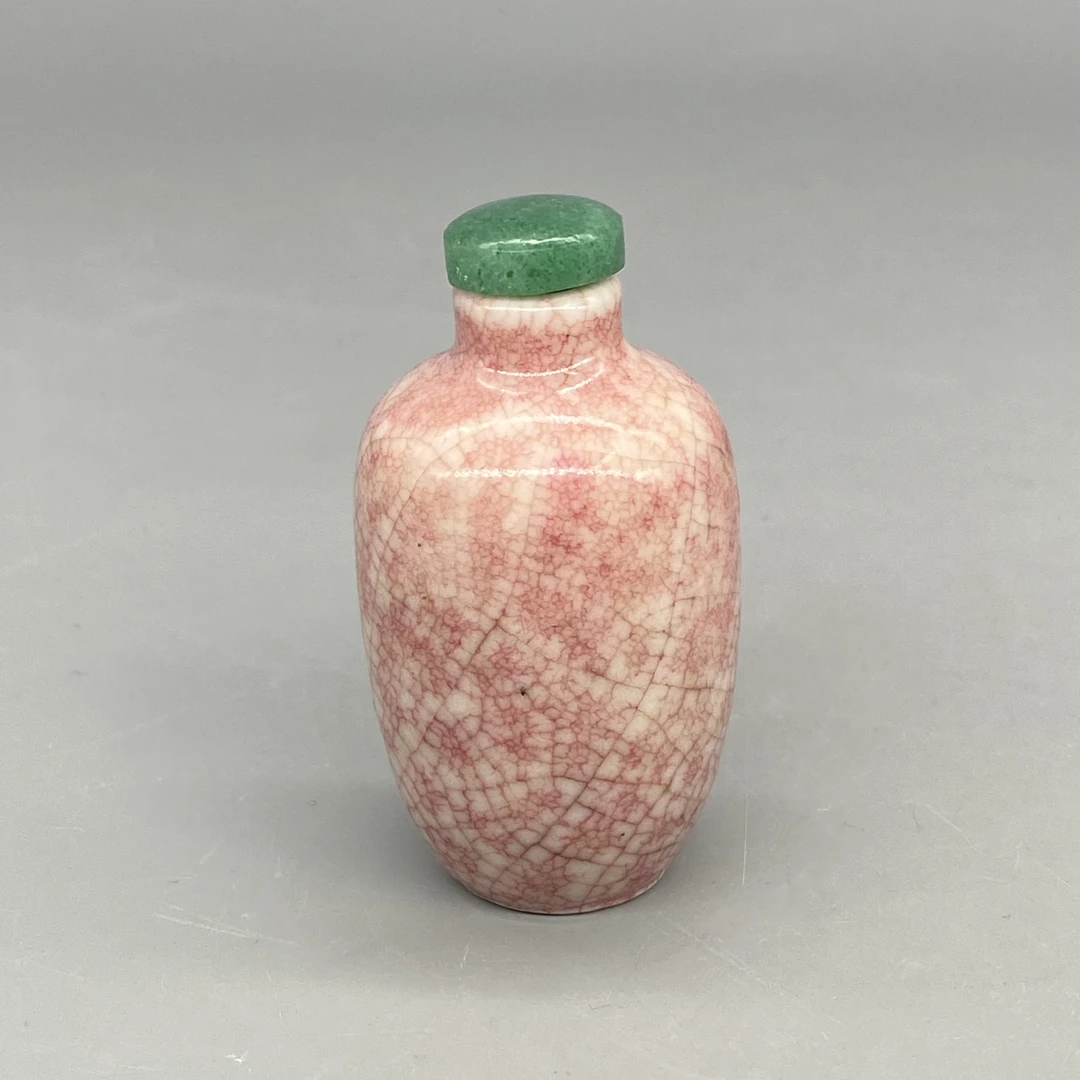 62511051*清中期鳝血红釉鼻烟壶/瓷器六/江苏省文物总店/Y