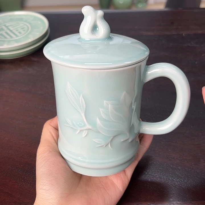 龙泉云间青瓷小米茶器