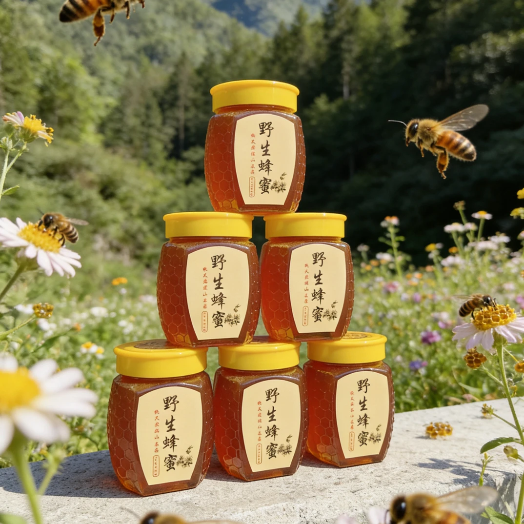 广西深山天然野生蜂蜜1斤装