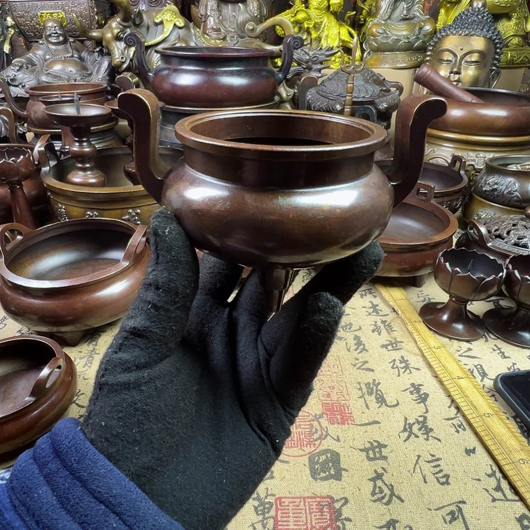铜香炉铜器铜铜工艺品香炉