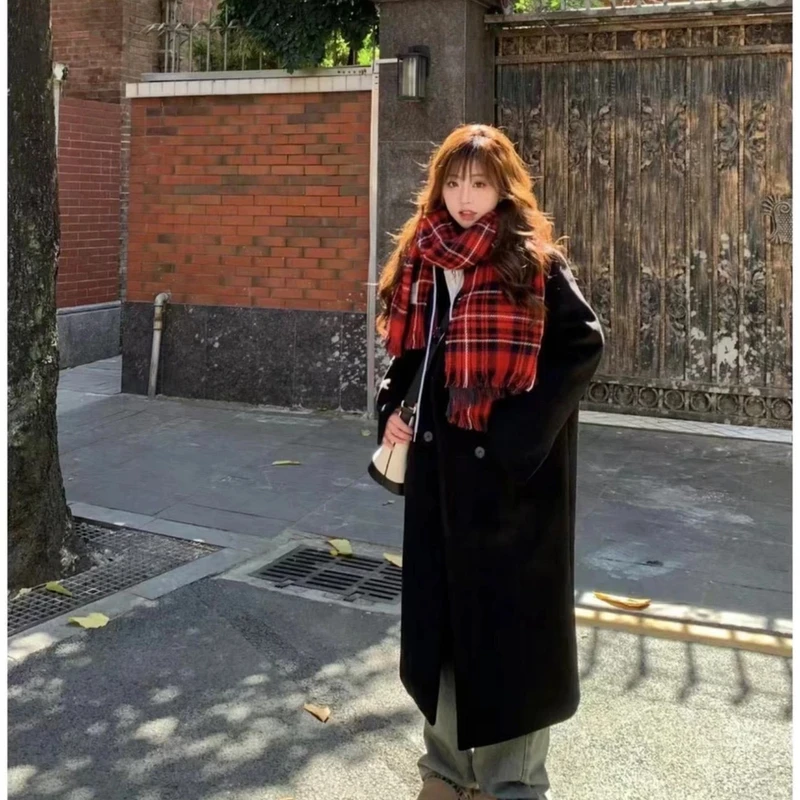 韩剧女主【春装新款】显瘦中长款韩版爆款宽松大衣外套