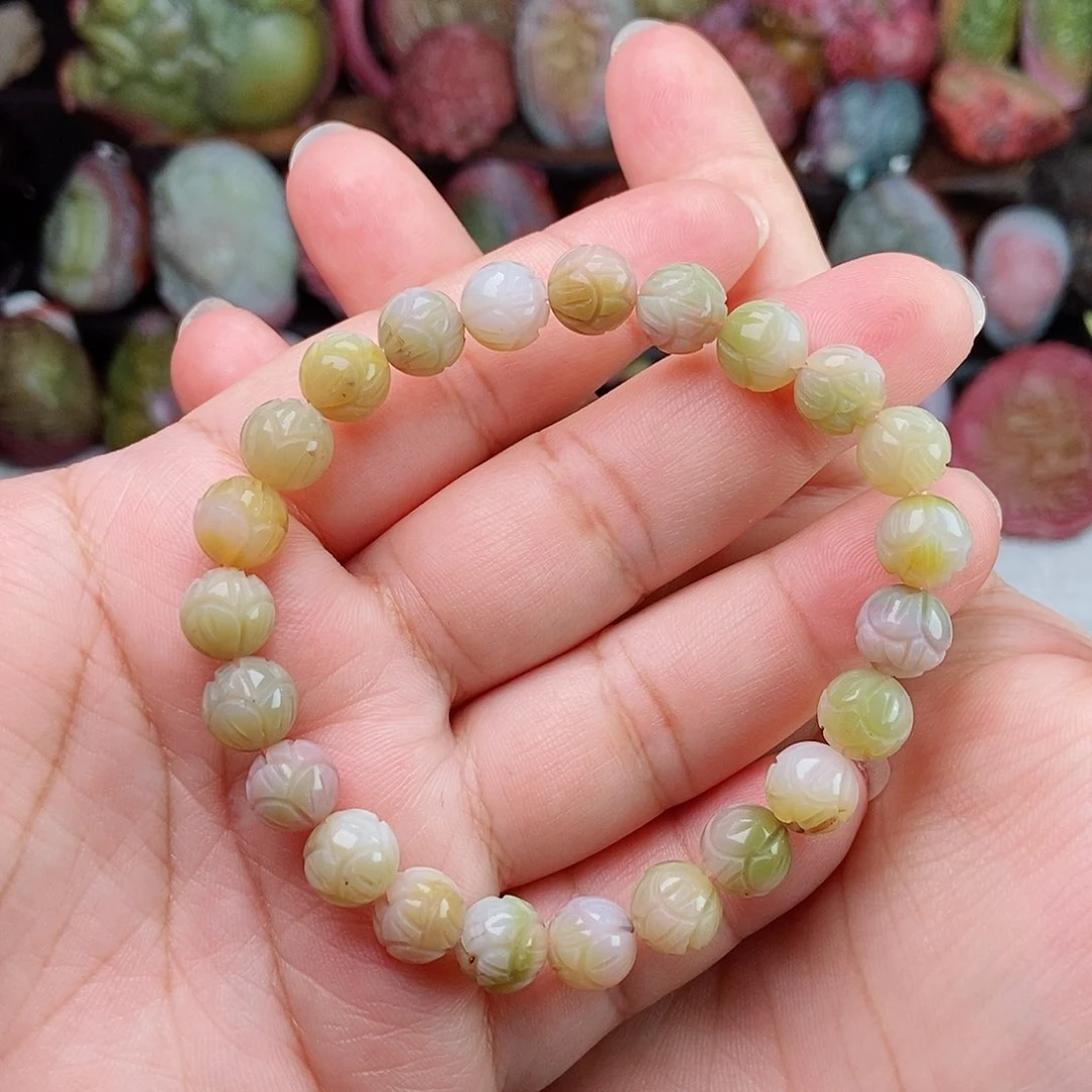 未镶嵌石英质玉（盐源）珠宝半成品