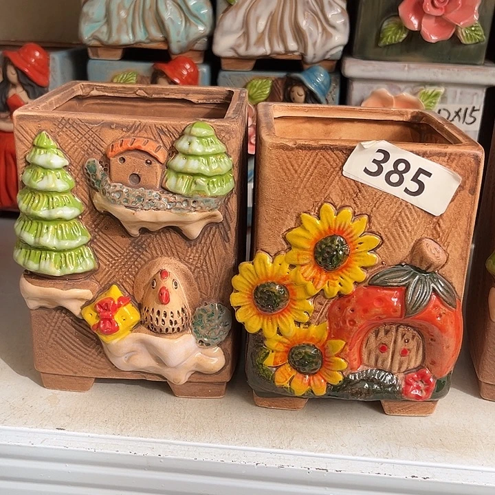 粗陶材质多肉花盆