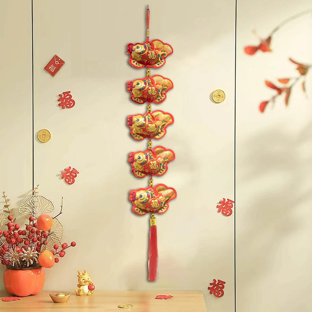 【新疆包邮】C02 代代有鱼 鲤鱼跃龙门 民族风 新年装饰春节80*14