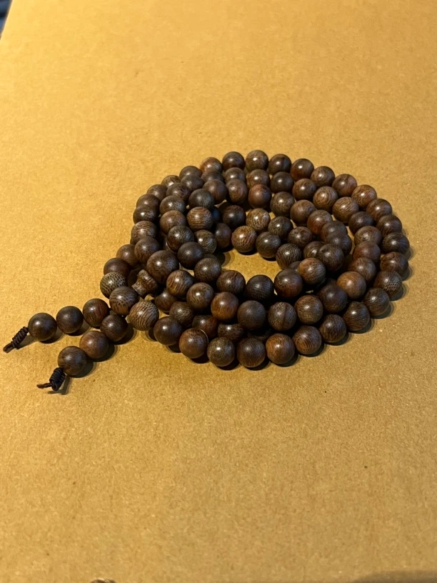 越南芽庄白棋楠0.8×108颗沉水手链