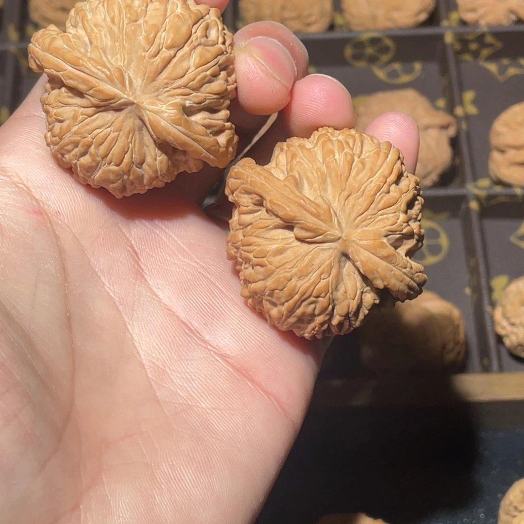 把件文玩核桃闷白 编号22