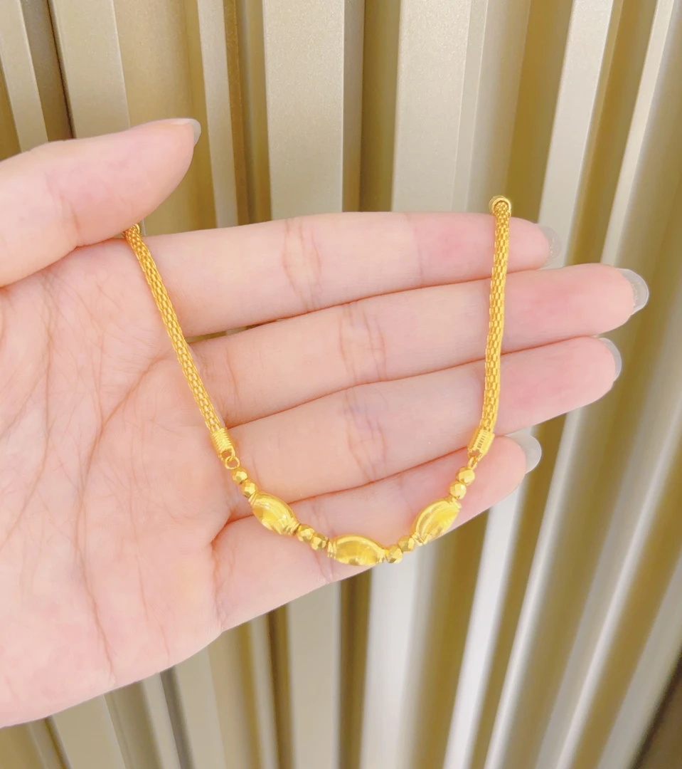 足金999蹦迪猫眼转运珠5G黄金手链时尚精致百搭首饰手链4071
