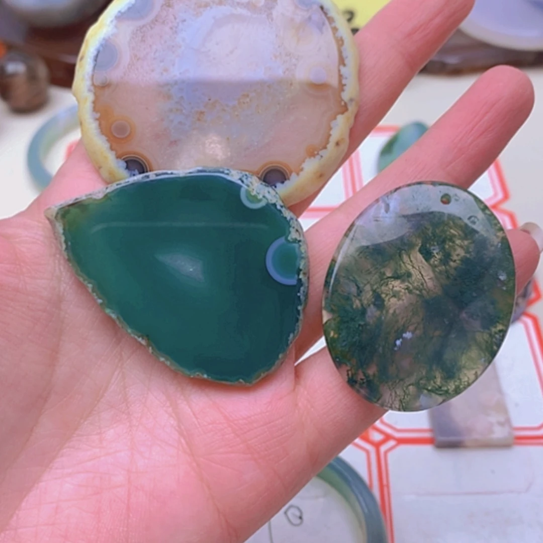 【闪购商品】玛瑙/玉髓珠宝半成品未镶嵌泈*