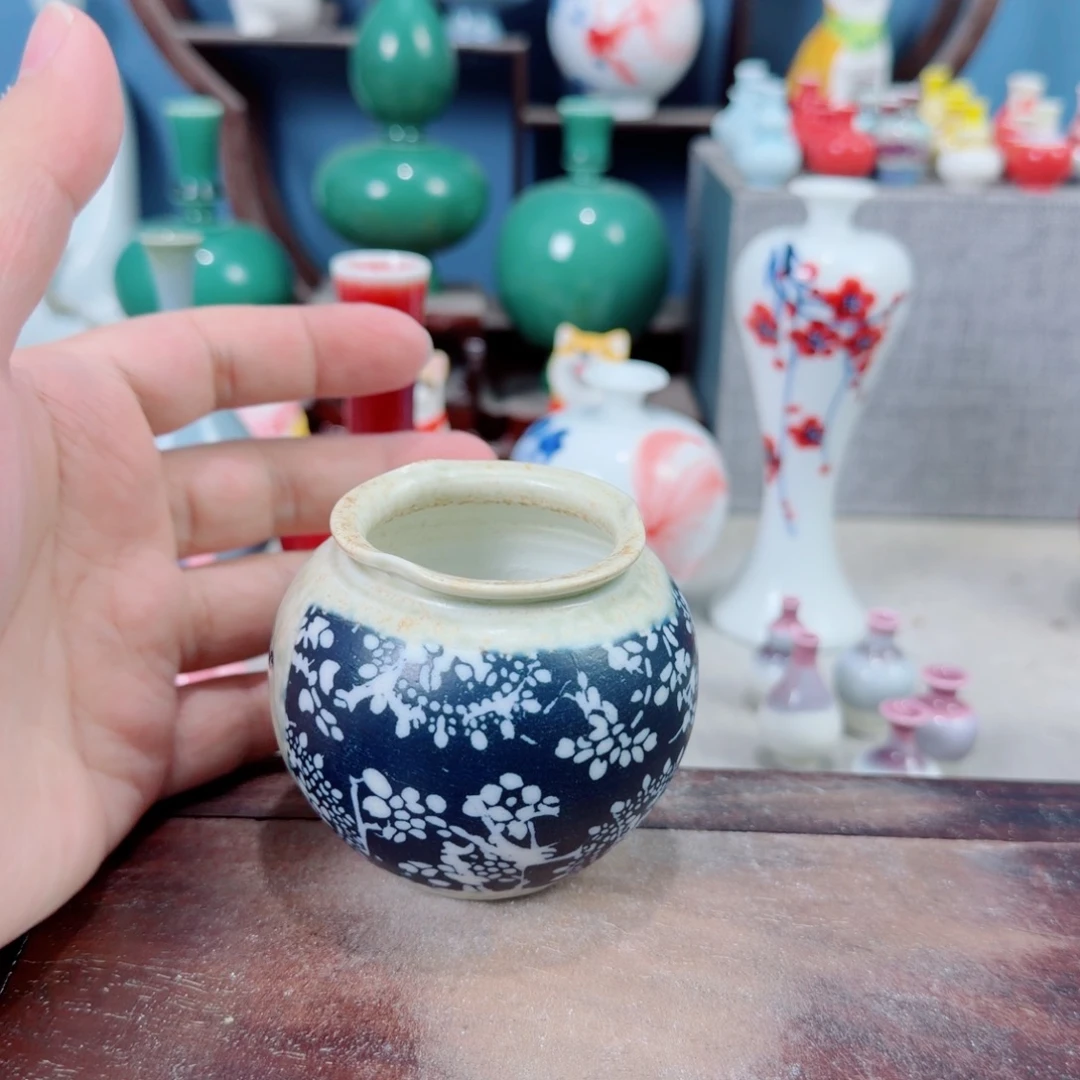 陶瓷手工小花器摆件