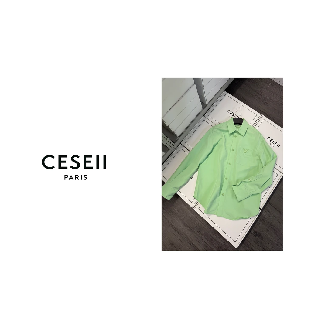 【25XJ642】CESEII秋冬必入高品质时尚宽松衬衫式外套