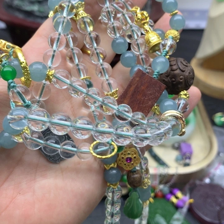 玛瑙/玉髓颈饰合金吊坠