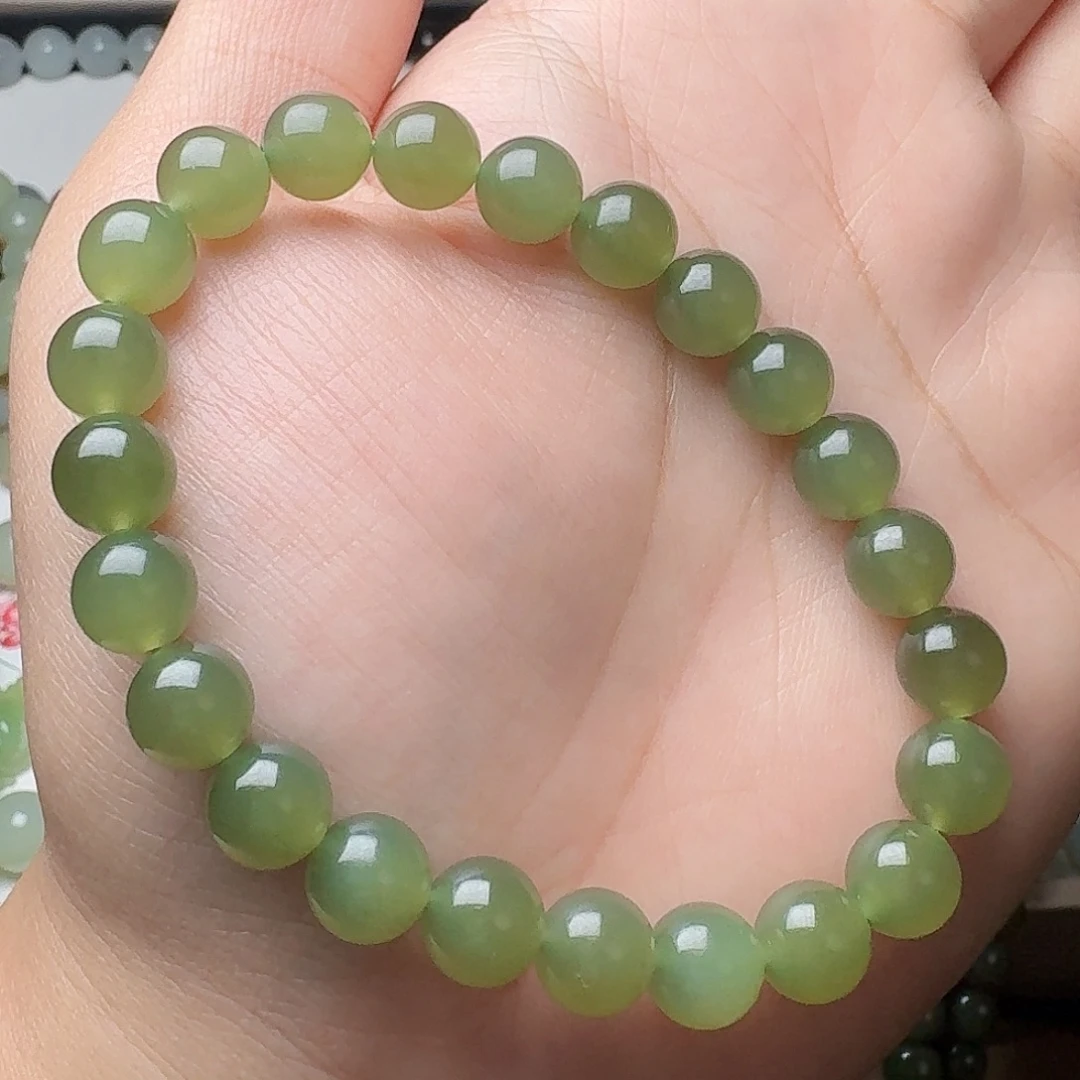 和田玉未镶嵌手链8