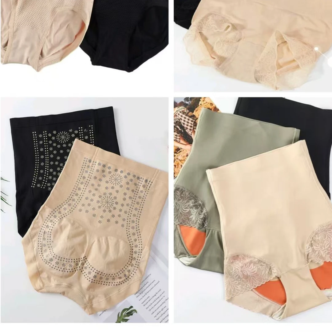 盲盒6条装高腰收腹裤】随机款，随机色