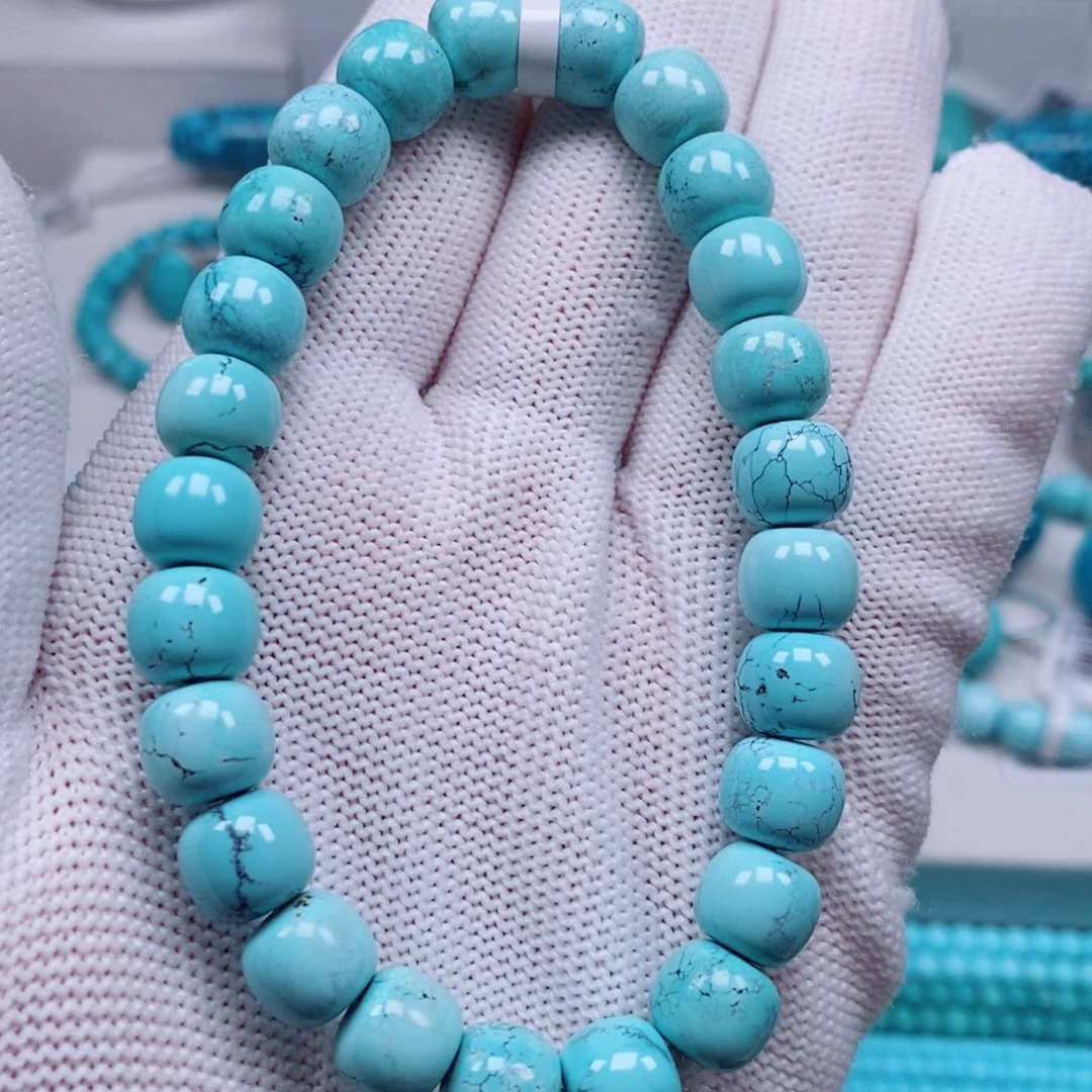 忙***呢绿松石未镶嵌手串