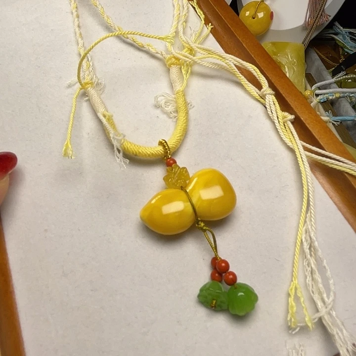 蜜蜡未镶嵌毛衣链