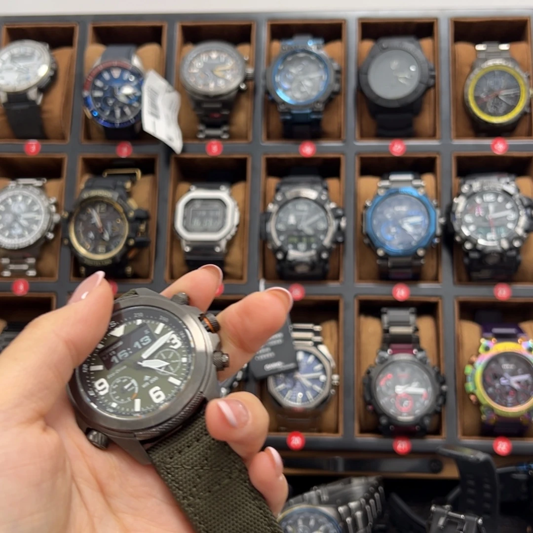 潇***哥胶带铁城光动能男表