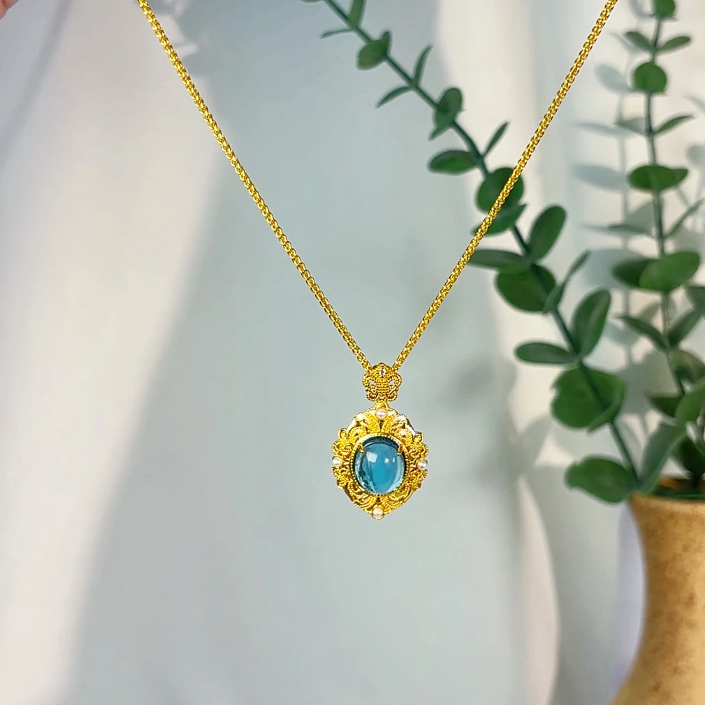 铜合金吊坠 心禧欧美风铜合金吊坠复古感小众设计简约气质百搭