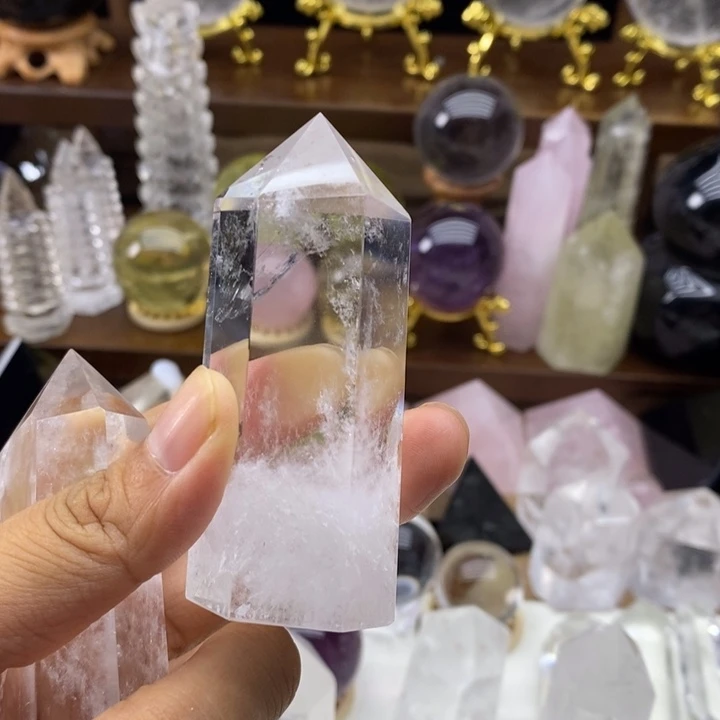 *****摆件未镶嵌水晶天然白水晶柱8