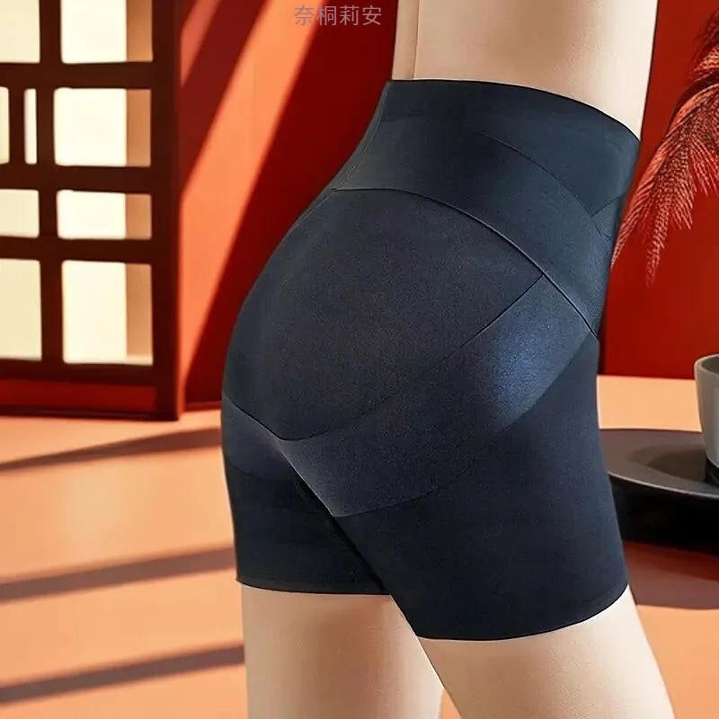 薄款收腹内裤无痕塑身提臀裤女翘臀夏季短裤收小肚子三合一安全裤