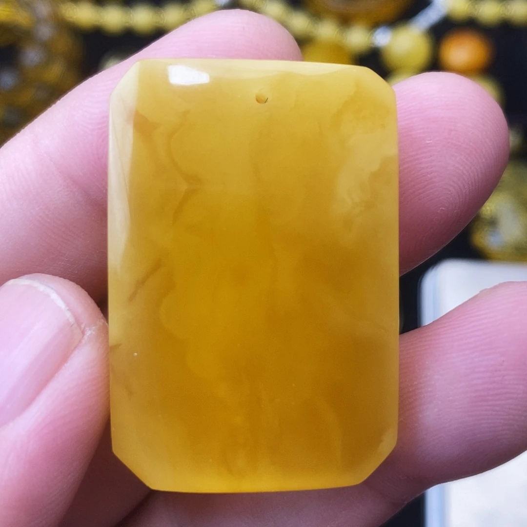 蜜蜡未镶嵌吊坠(不含链)