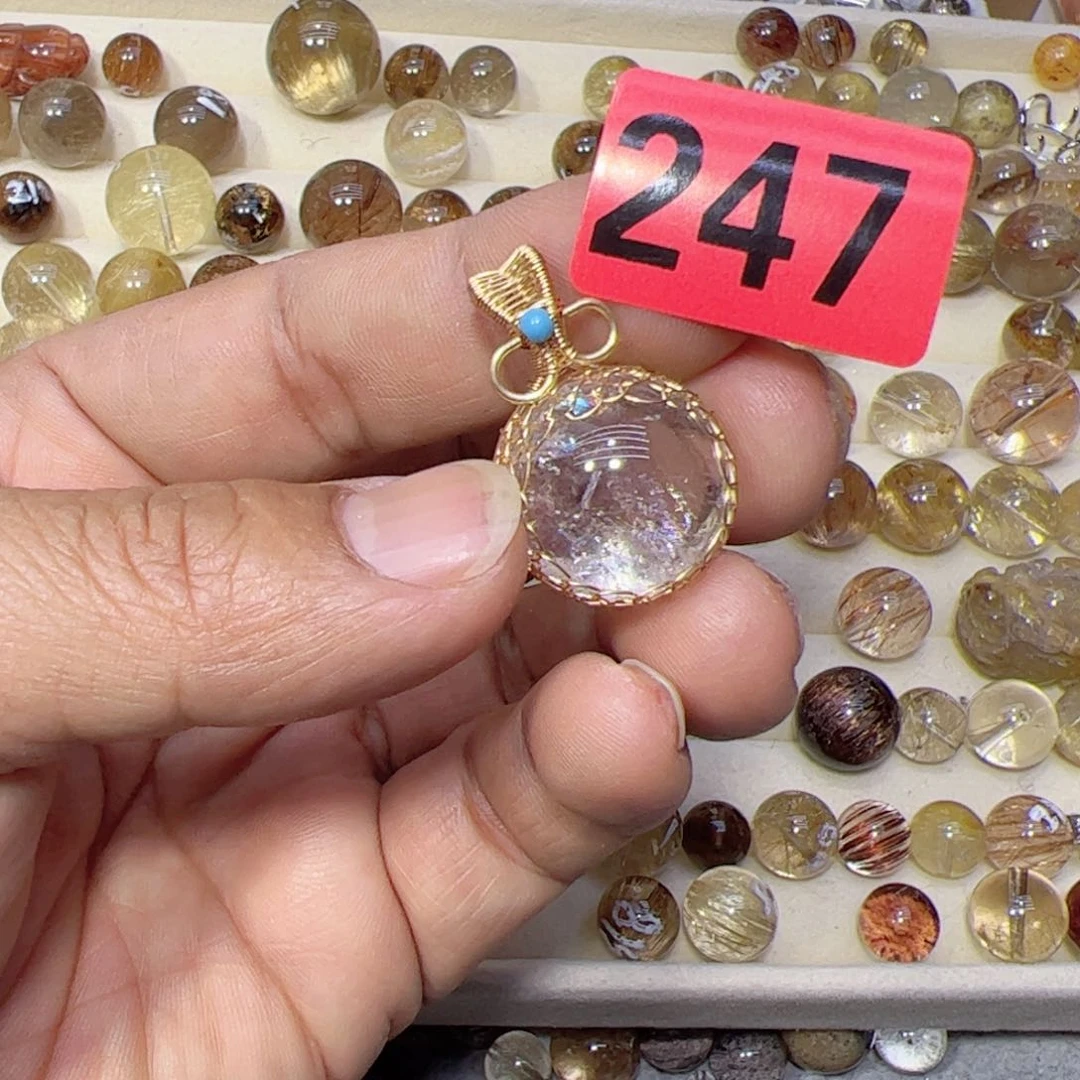 水晶颈饰未镶嵌天然水晶